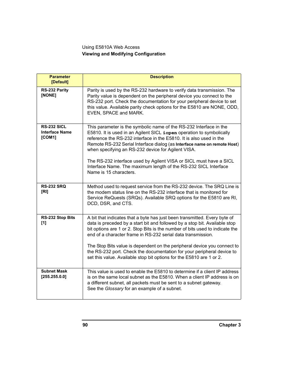 Agilent Technologies E5810A User Manual | Page 90 / 159