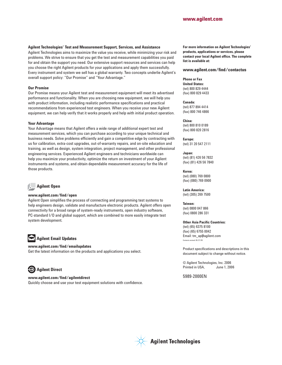 Agilent Technologies InfiniiVision 6000 Series User Manual | Page 28 / 28