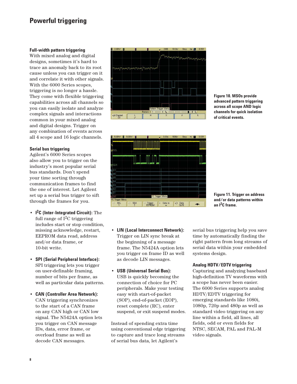 Powerful triggering | Agilent Technologies InfiniiVision 6000 Series User Manual | Page 8 / 28