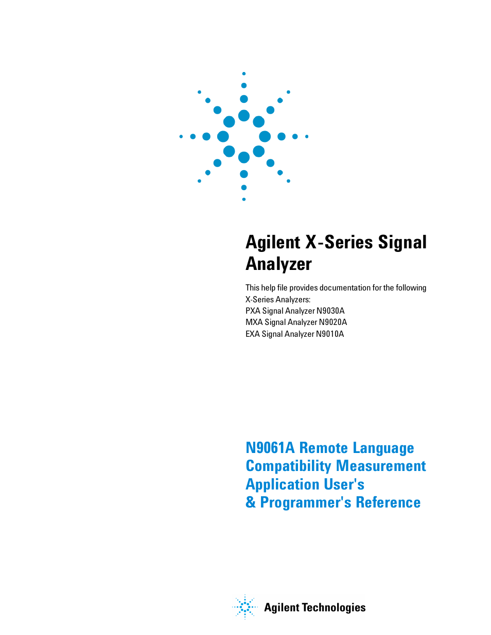 Agilent Technologies Signal Analyzer N9030a User Manual | 1466 pages