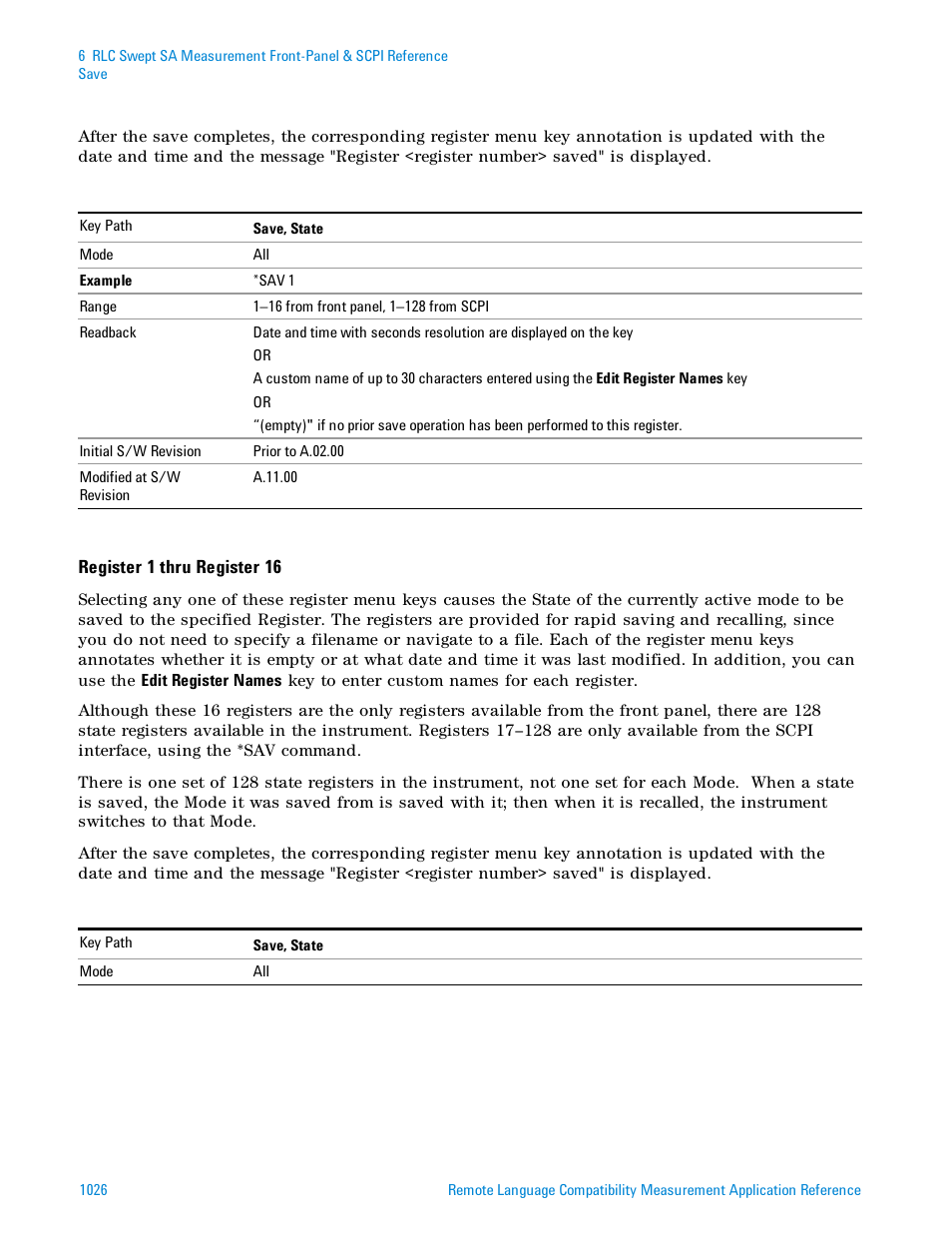 Agilent Technologies Signal Analyzer N9030a User Manual | Page 1026 / 1466