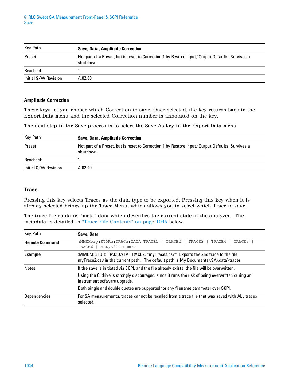 Agilent Technologies Signal Analyzer N9030a User Manual | Page 1044 / 1466