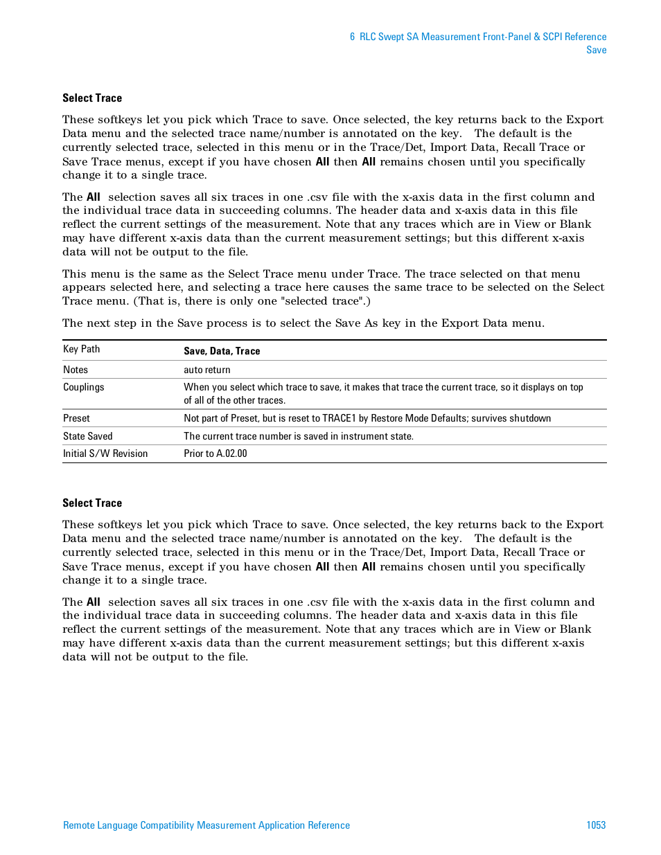Agilent Technologies Signal Analyzer N9030a User Manual | Page 1053 / 1466