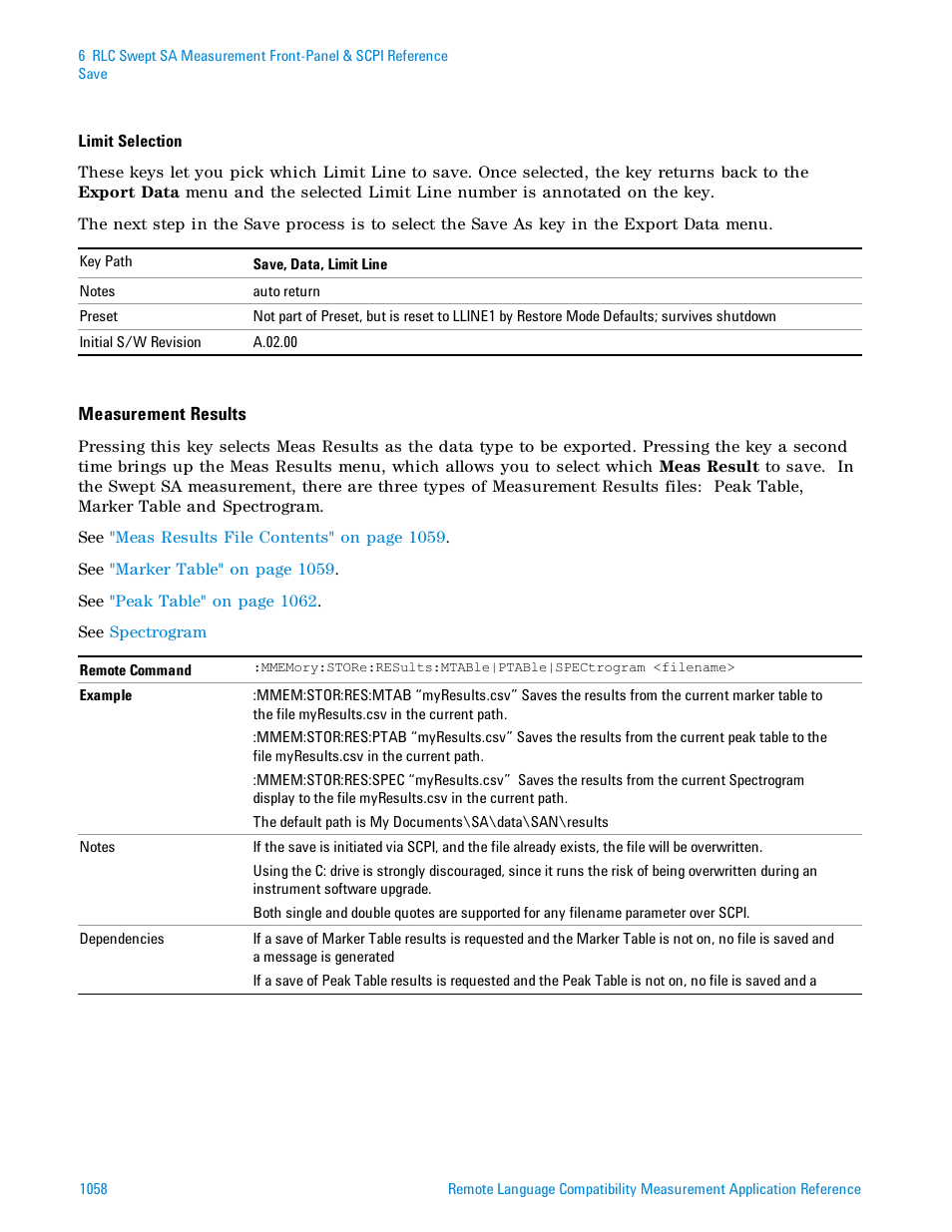 Agilent Technologies Signal Analyzer N9030a User Manual | Page 1058 / 1466