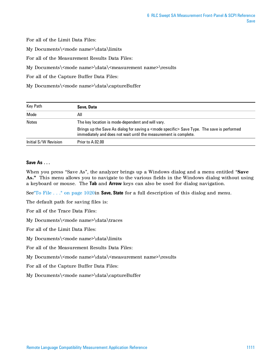 Agilent Technologies Signal Analyzer N9030a User Manual | Page 1111 / 1466