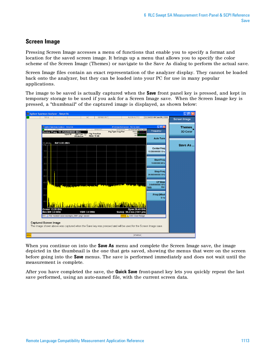 Screen image | Agilent Technologies Signal Analyzer N9030a User Manual | Page 1113 / 1466