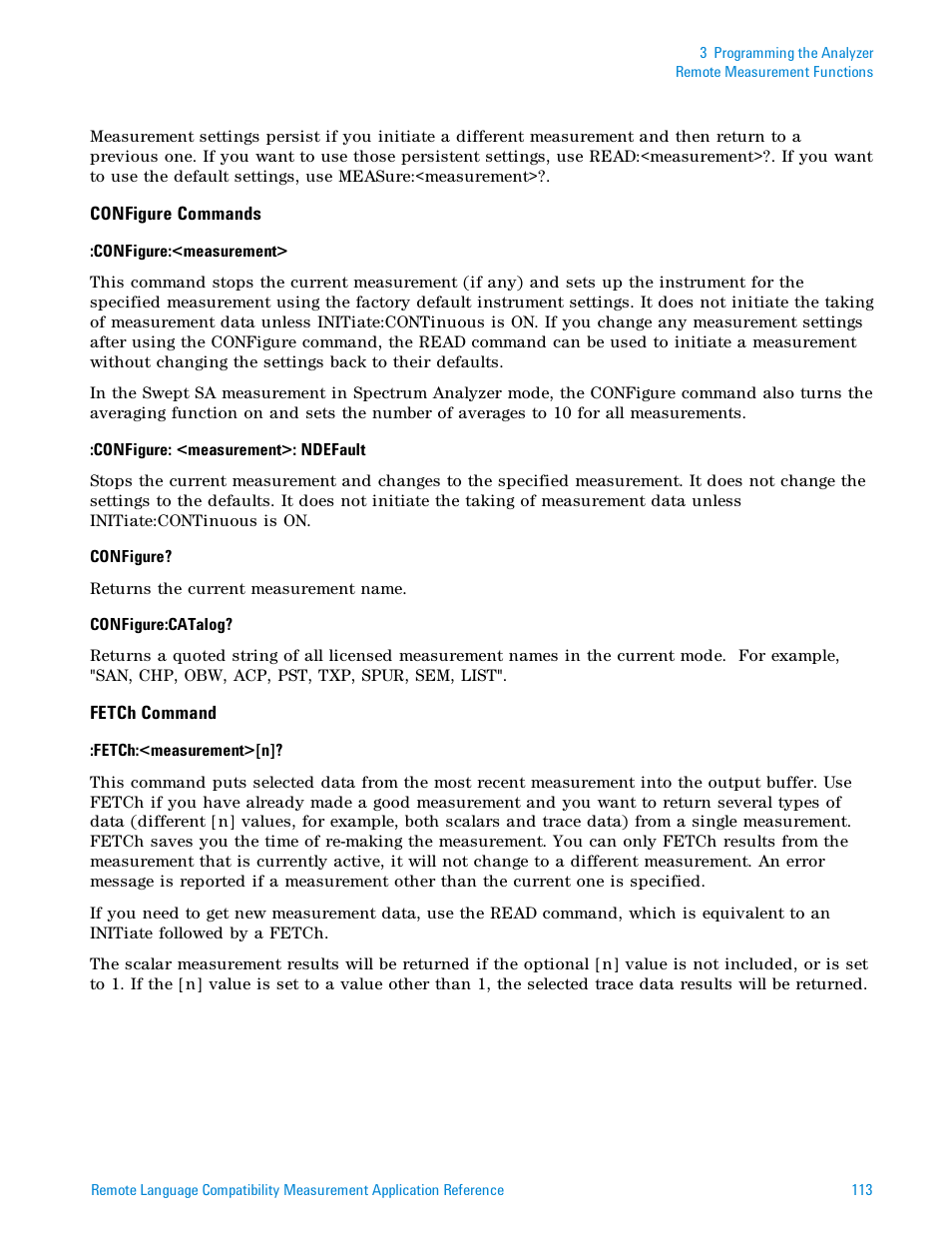 Fetch | Agilent Technologies Signal Analyzer N9030a User Manual | Page 113 / 1466