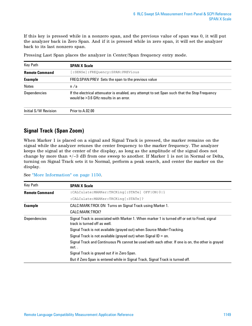 Signal track (span zoom), Signal track (span zoom)" on | Agilent Technologies Signal Analyzer N9030a User Manual | Page 1149 / 1466