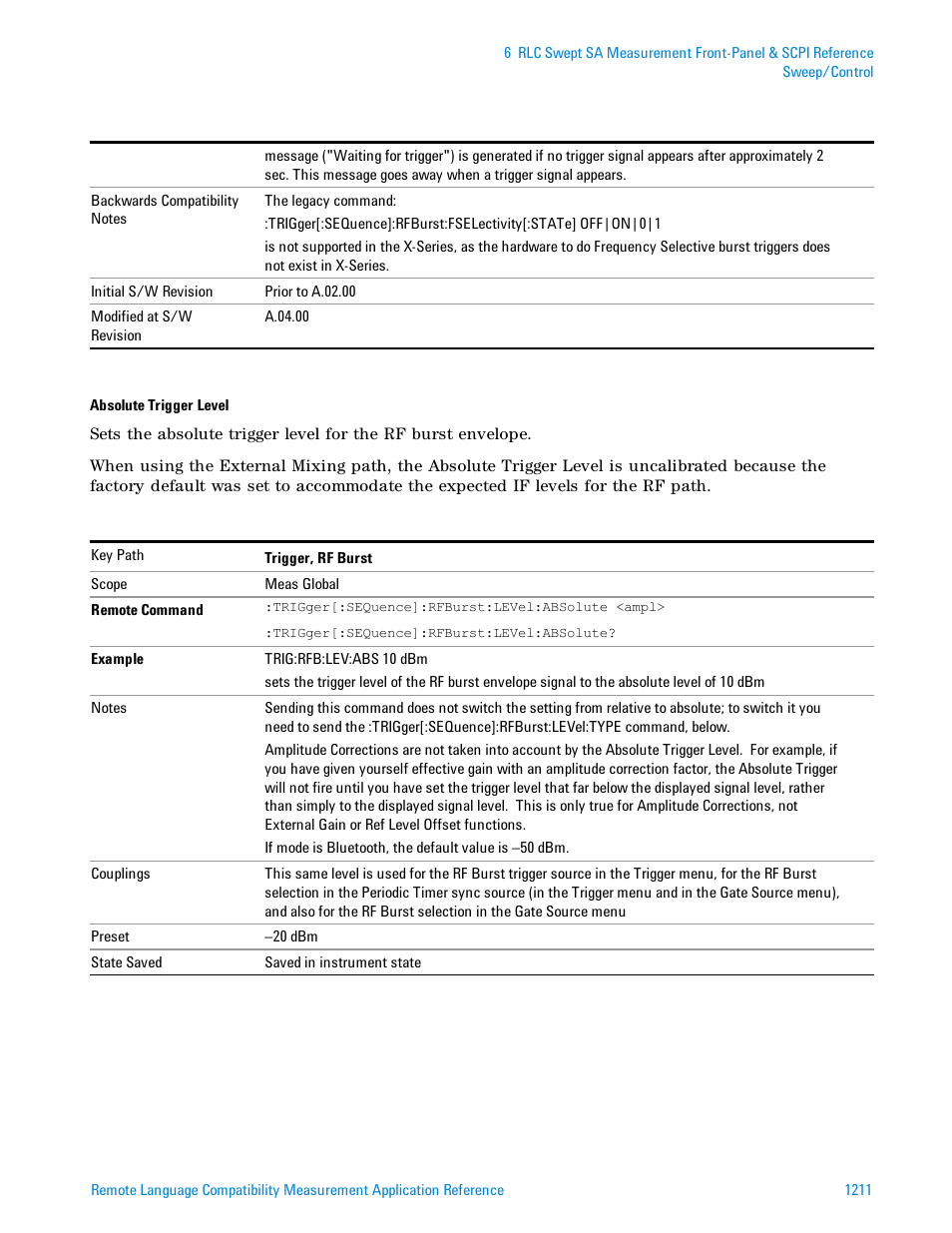 Agilent Technologies Signal Analyzer N9030a User Manual | Page 1211 / 1466