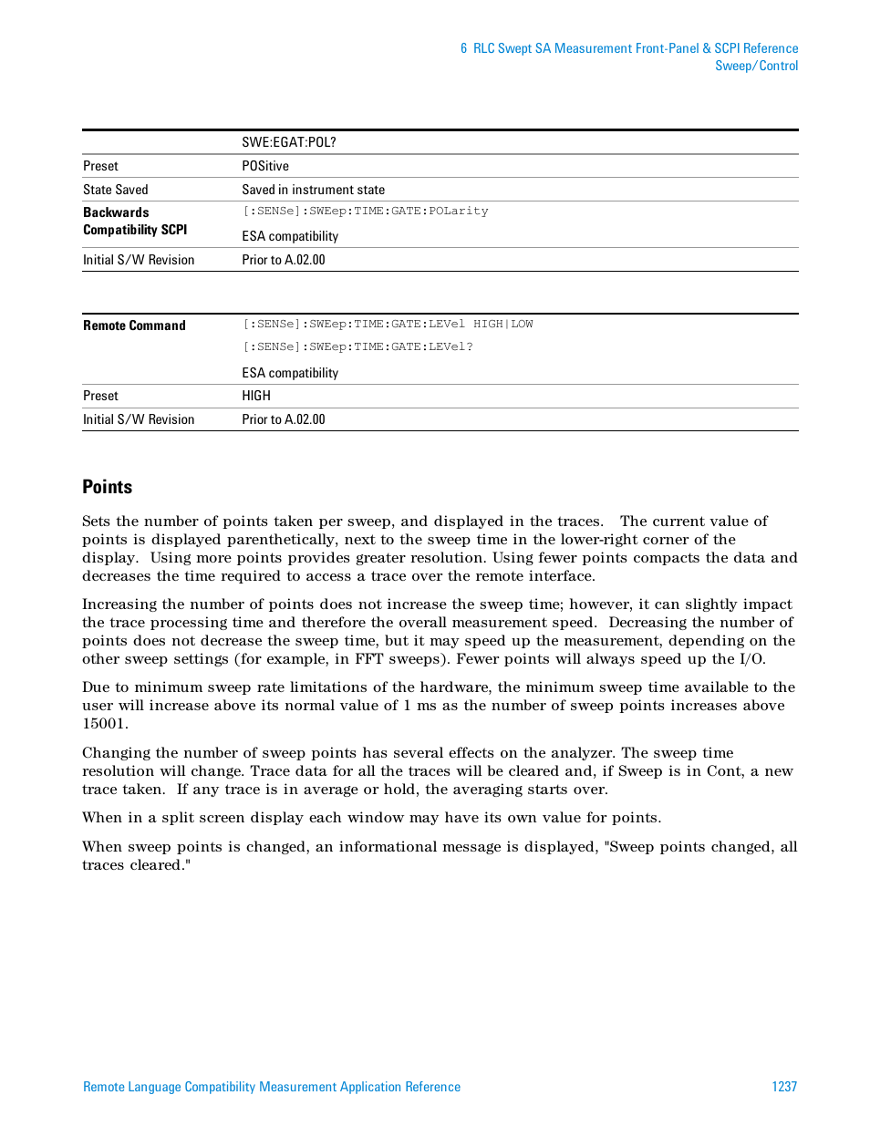 Points | Agilent Technologies Signal Analyzer N9030a User Manual | Page 1237 / 1466