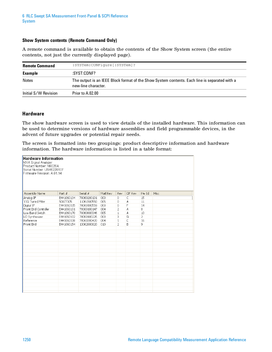 Agilent Technologies Signal Analyzer N9030a User Manual | Page 1250 / 1466