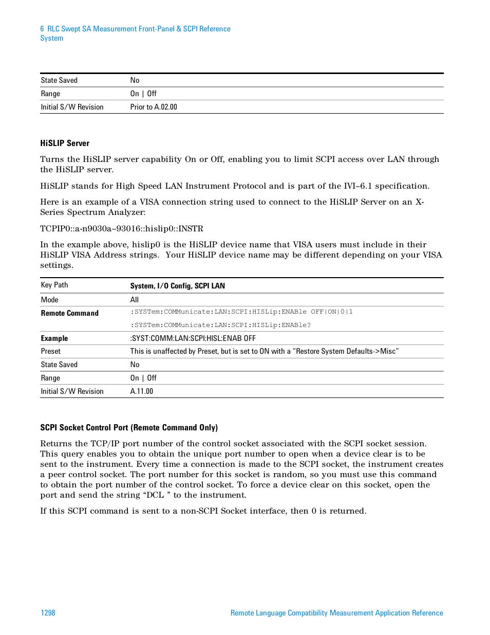 Agilent Technologies Signal Analyzer N9030a User Manual | Page 1298 / 1466