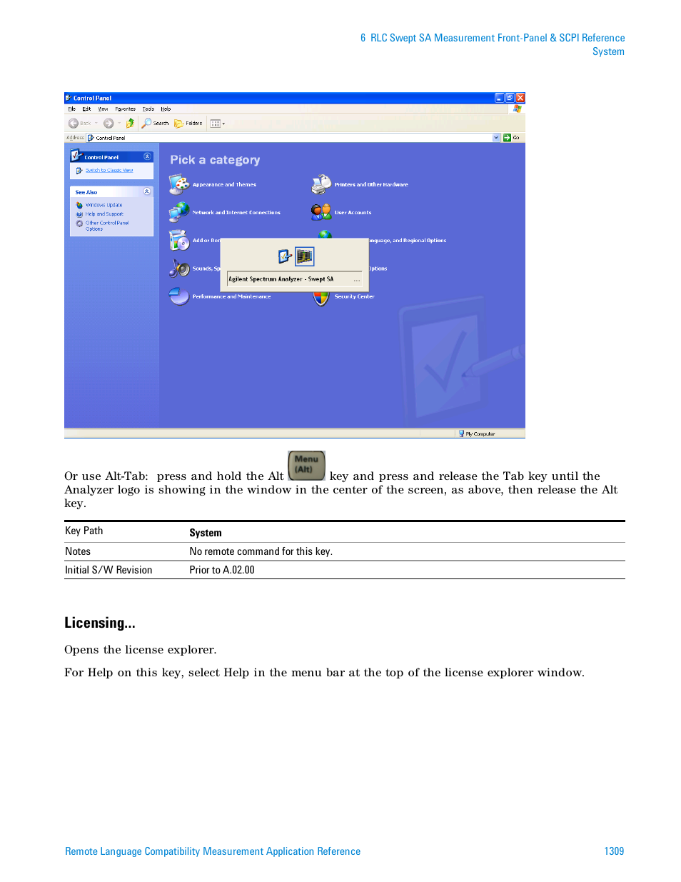 Licensing | Agilent Technologies Signal Analyzer N9030a User Manual | Page 1309 / 1466