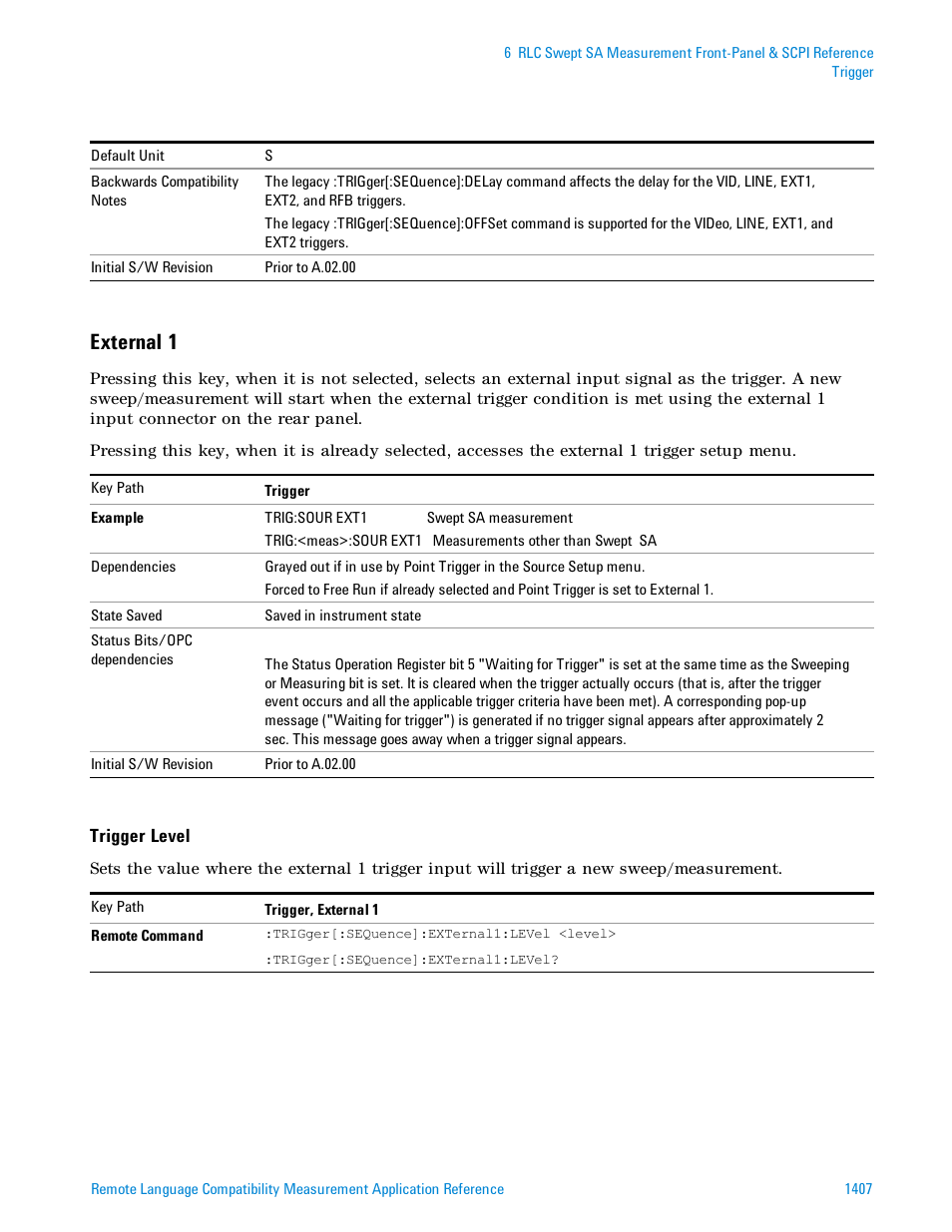 External 1 | Agilent Technologies Signal Analyzer N9030a User Manual | Page 1407 / 1466