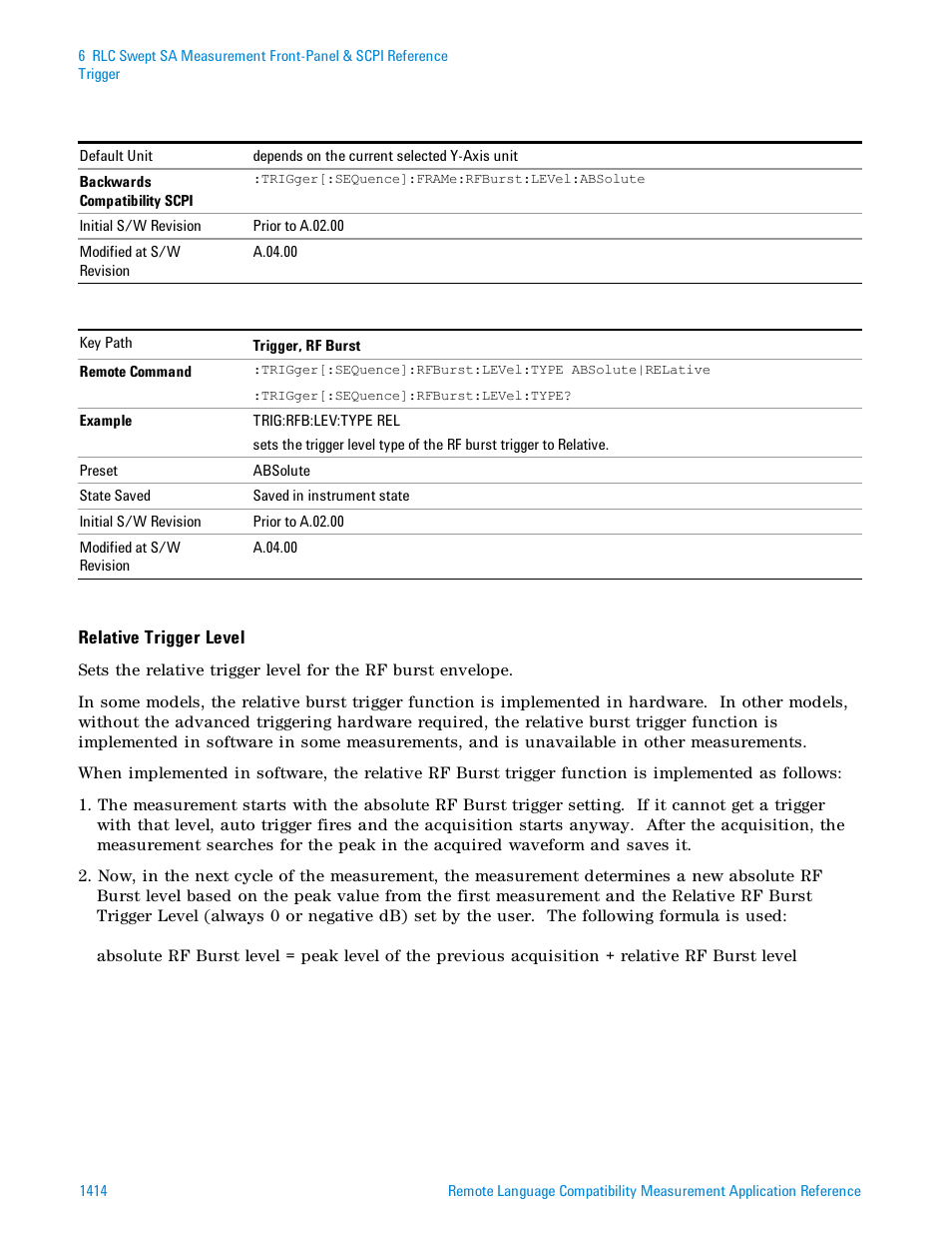 Agilent Technologies Signal Analyzer N9030a User Manual | Page 1414 / 1466
