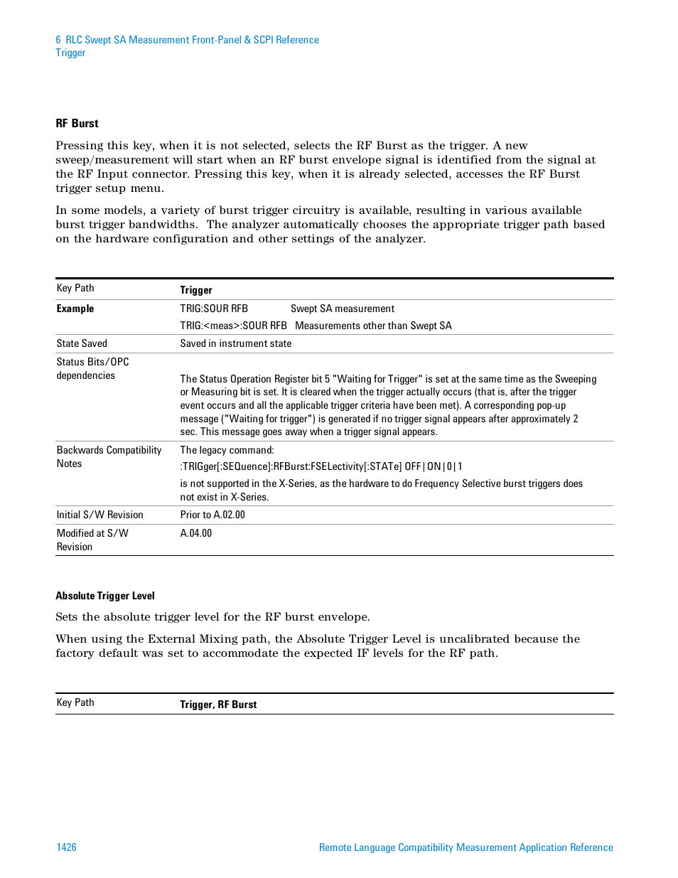 Agilent Technologies Signal Analyzer N9030a User Manual | Page 1426 / 1466