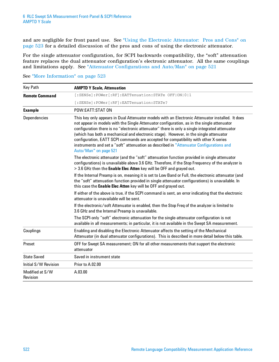 Agilent Technologies Signal Analyzer N9030a User Manual | Page 522 / 1466