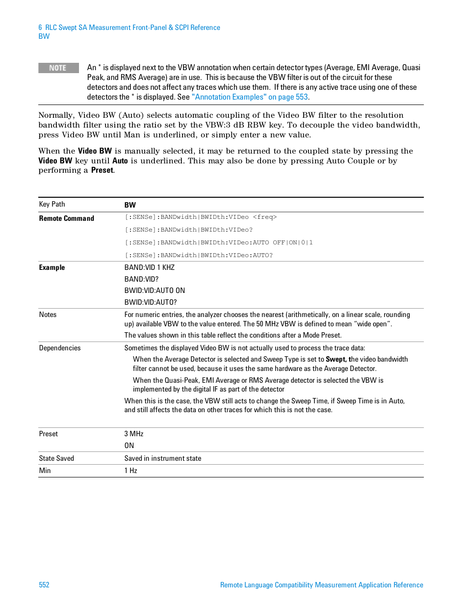 Agilent Technologies Signal Analyzer N9030a User Manual | Page 552 / 1466