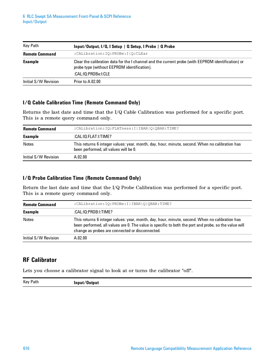 Rf calibrator | Agilent Technologies Signal Analyzer N9030a User Manual | Page 616 / 1466