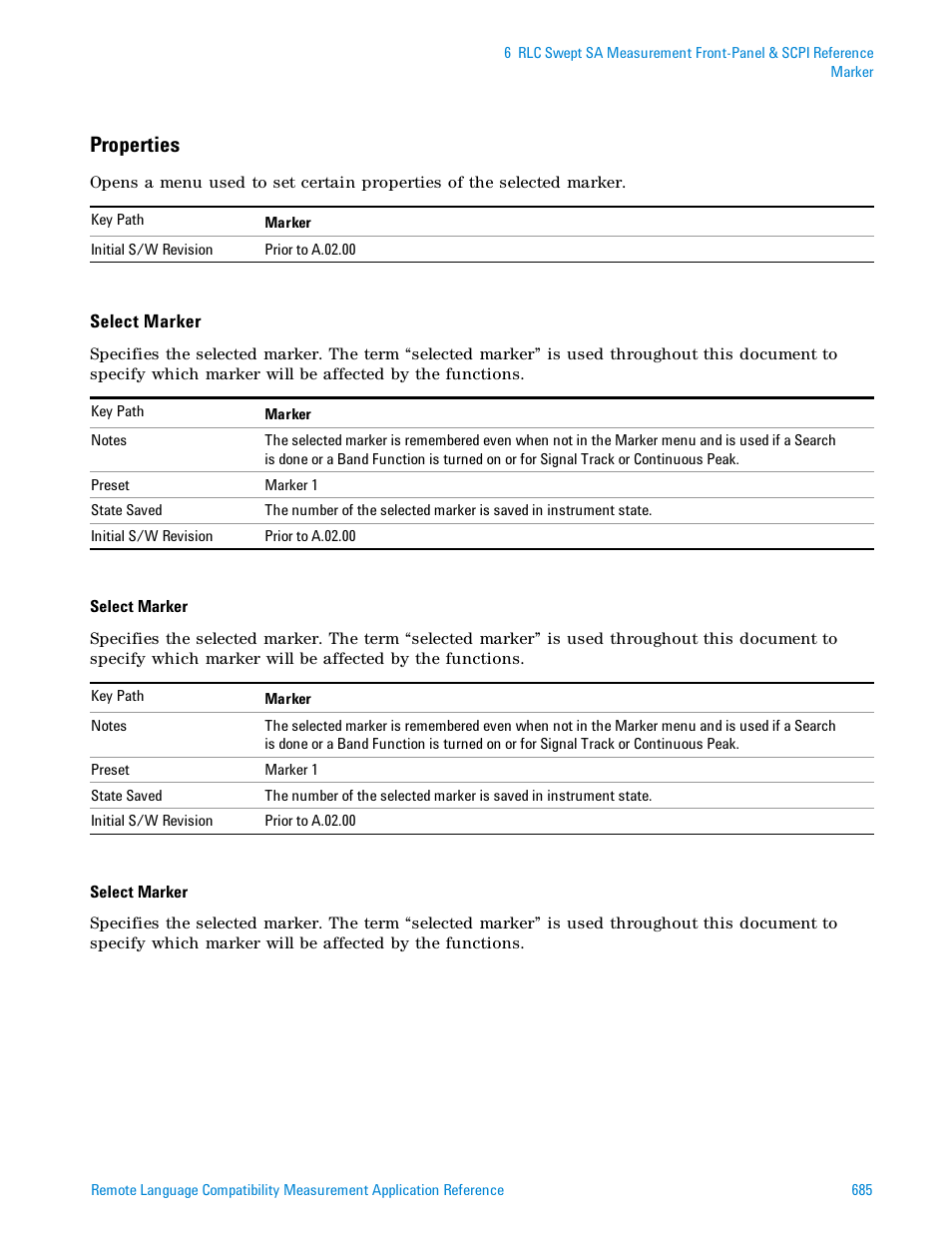 Properties | Agilent Technologies Signal Analyzer N9030a User Manual | Page 685 / 1466