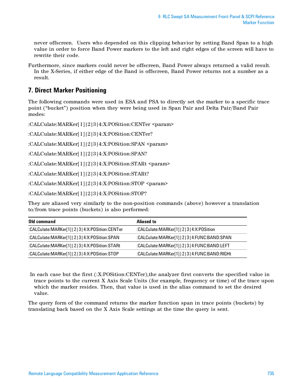 Direct marker positioning | Agilent Technologies Signal Analyzer N9030a User Manual | Page 735 / 1466