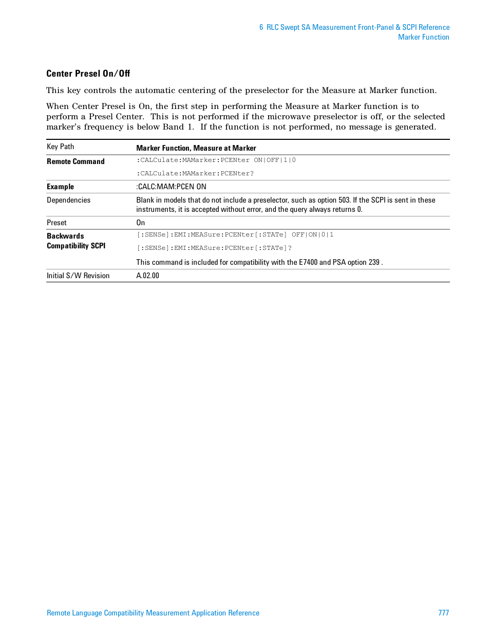 Agilent Technologies Signal Analyzer N9030a User Manual | Page 777 / 1466