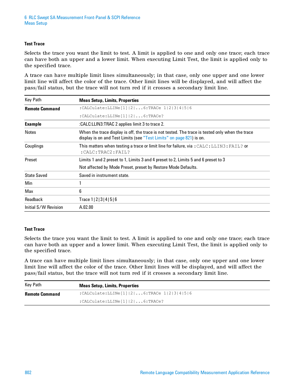 Agilent Technologies Signal Analyzer N9030a User Manual | Page 802 / 1466