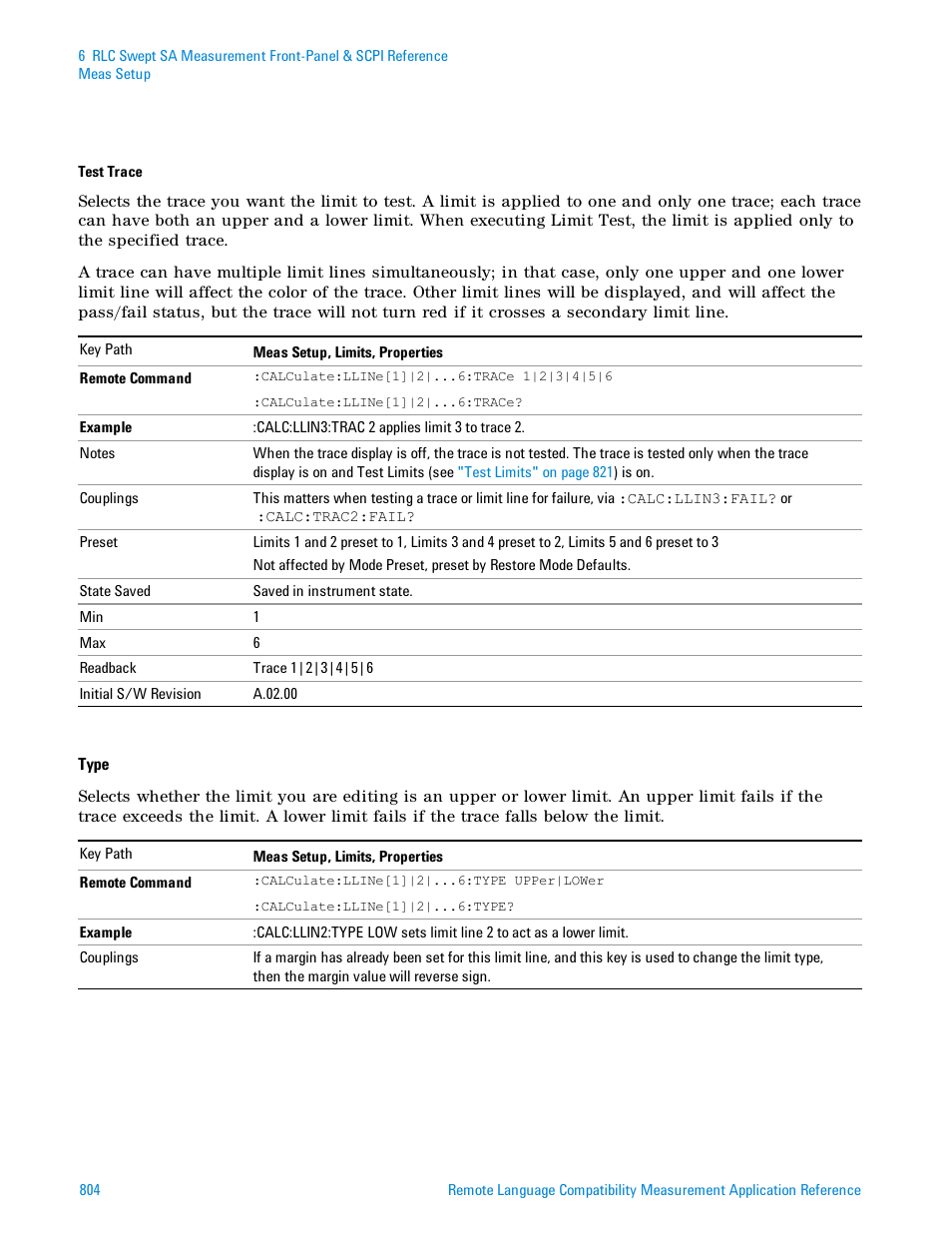 Agilent Technologies Signal Analyzer N9030a User Manual | Page 804 / 1466