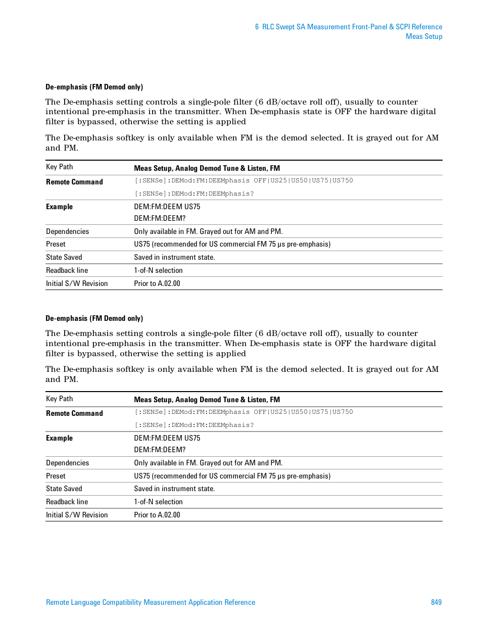 Agilent Technologies Signal Analyzer N9030a User Manual | Page 849 / 1466