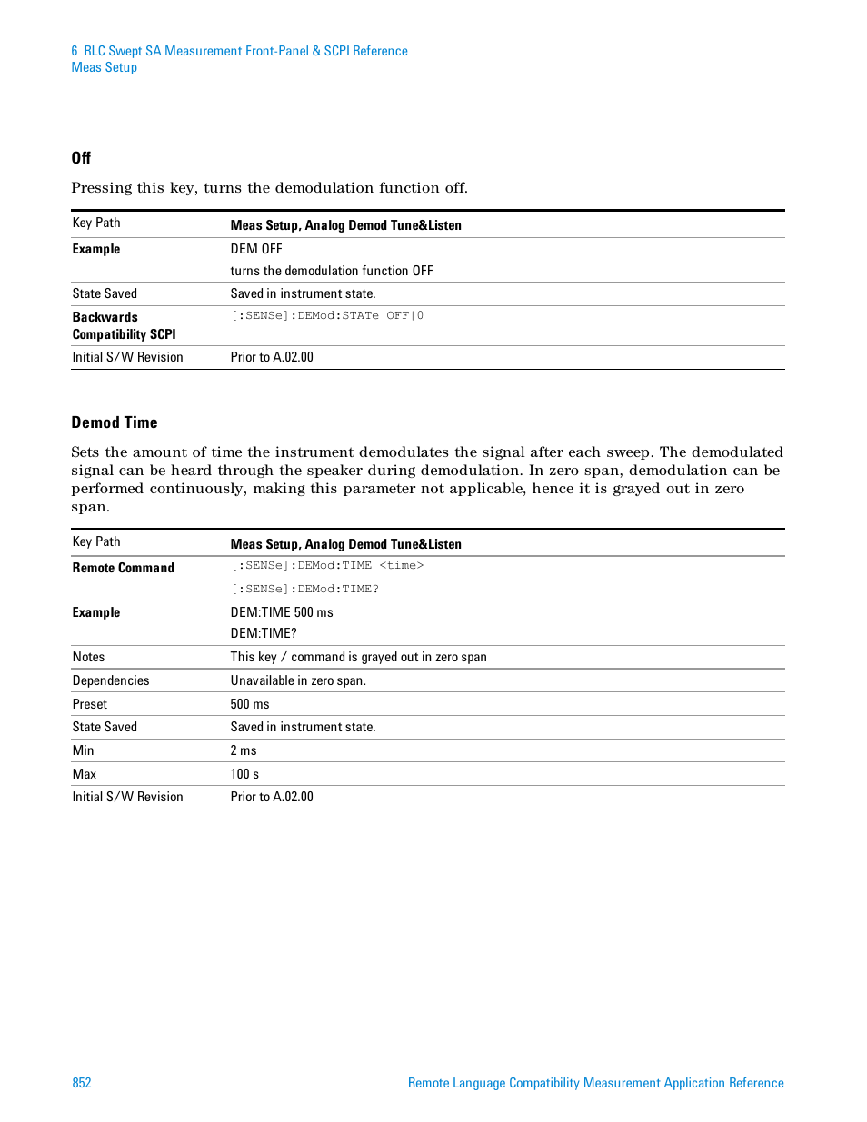 Agilent Technologies Signal Analyzer N9030a User Manual | Page 852 / 1466