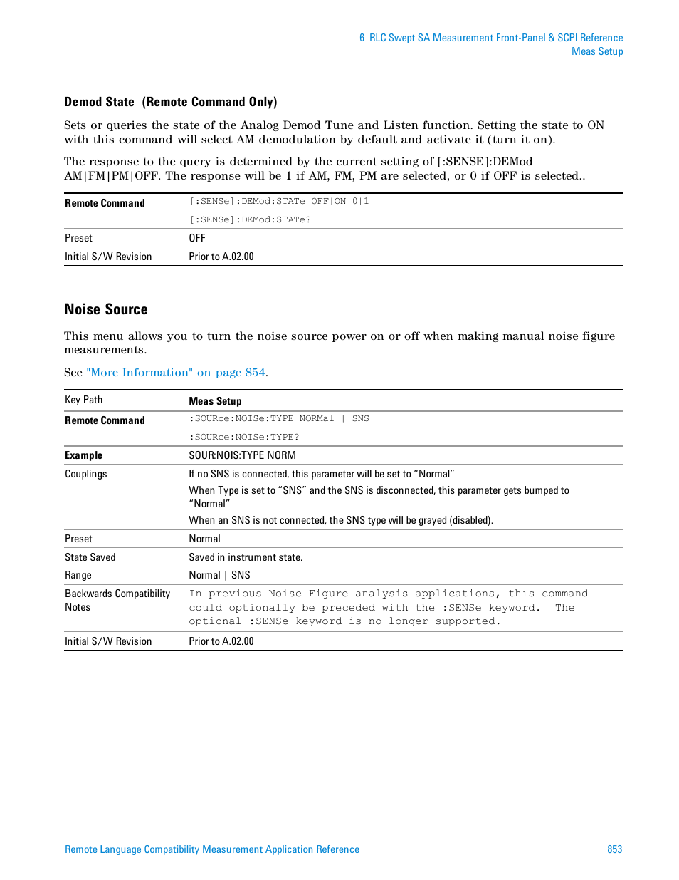 Noise source | Agilent Technologies Signal Analyzer N9030a User Manual | Page 853 / 1466