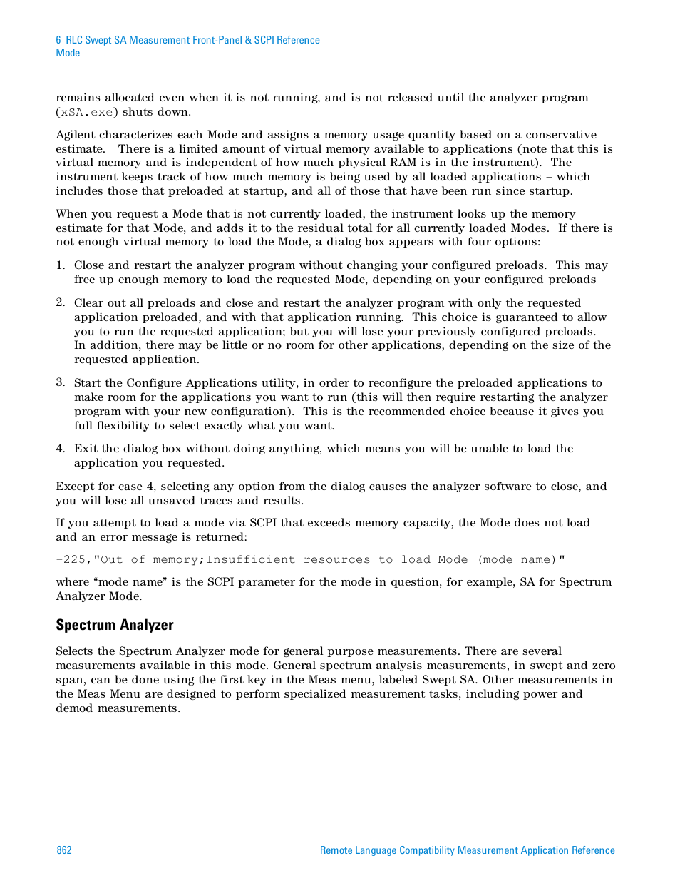 Spectrum analyzer | Agilent Technologies Signal Analyzer N9030a User Manual | Page 862 / 1466