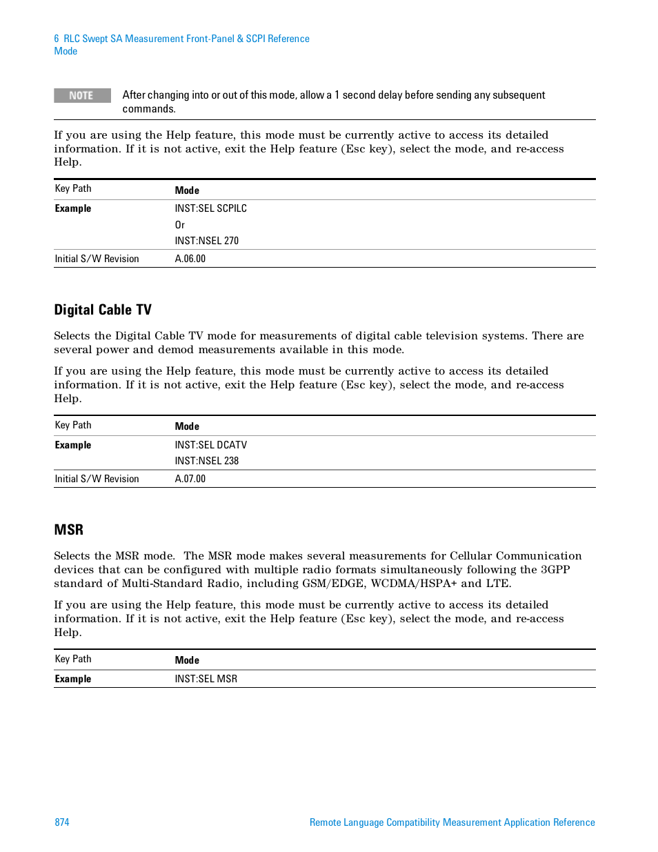 Digital cable tv | Agilent Technologies Signal Analyzer N9030a User Manual | Page 874 / 1466