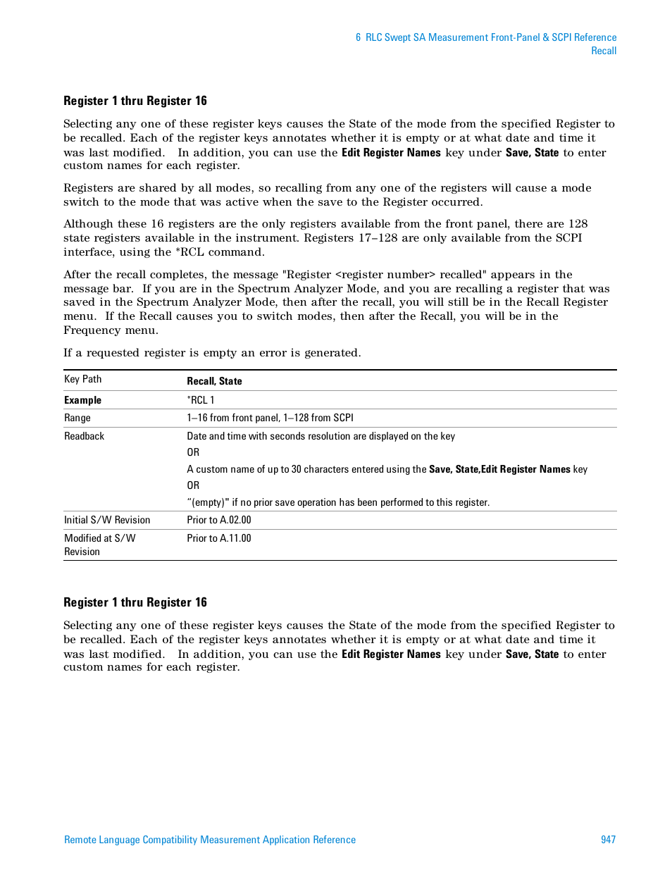 Agilent Technologies Signal Analyzer N9030a User Manual | Page 947 / 1466