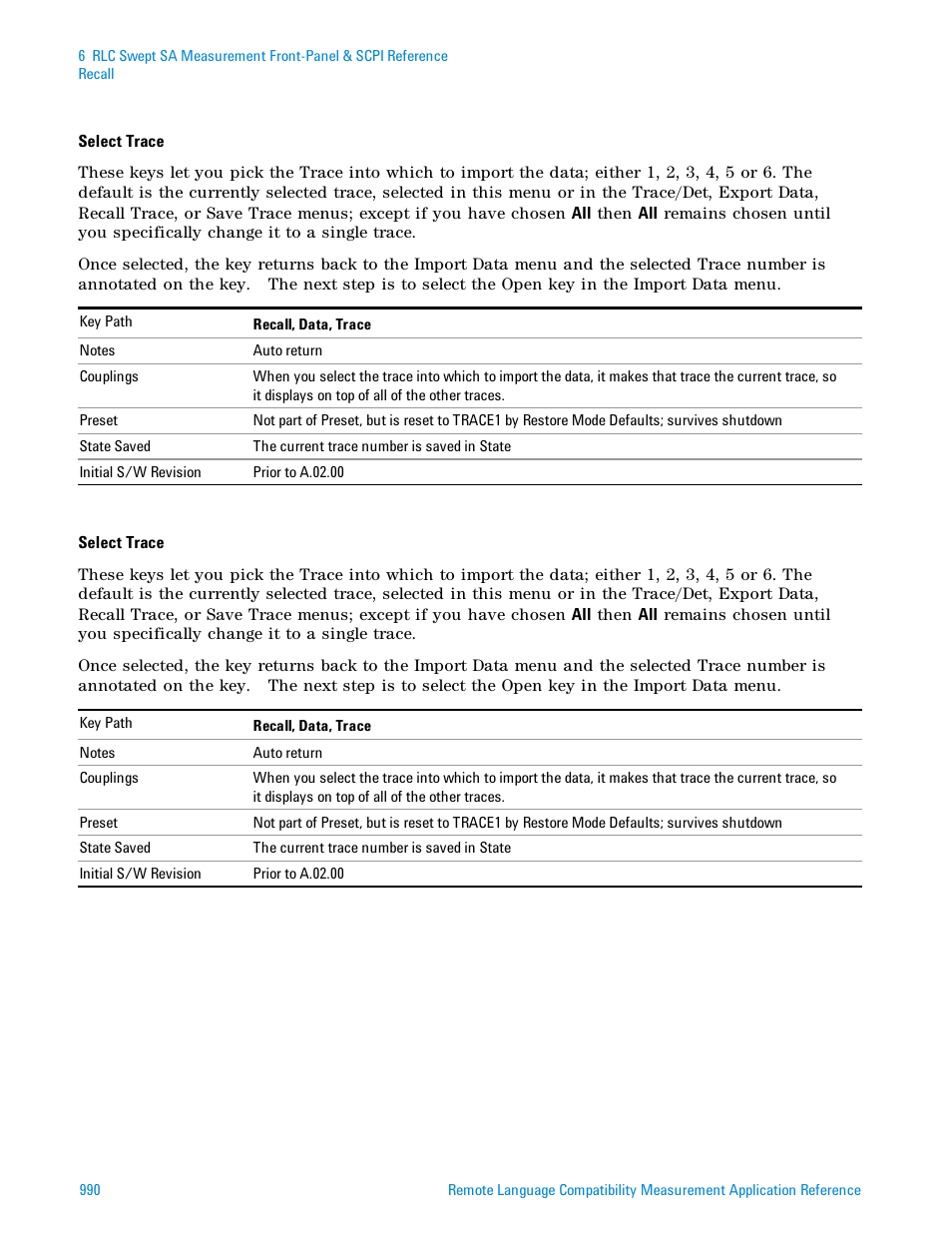 Agilent Technologies Signal Analyzer N9030a User Manual | Page 990 / 1466