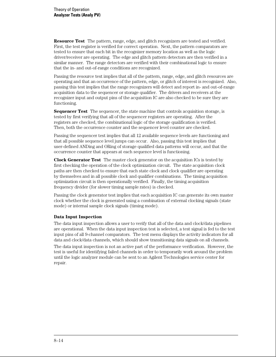 Agilent Technologies 01664-97005 User Manual | Page 156 / 164