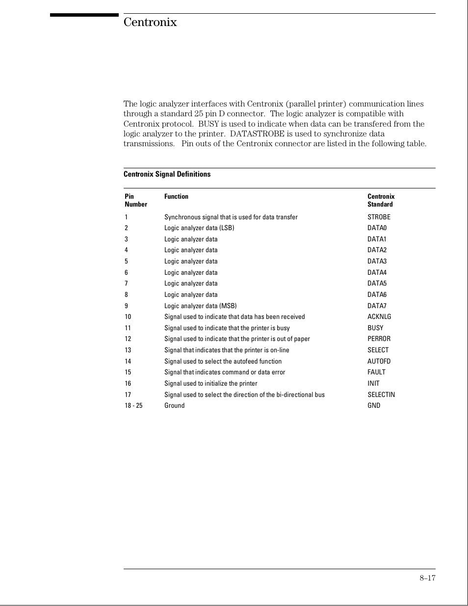 Centronix | Agilent Technologies 01664-97005 User Manual | Page 159 / 164