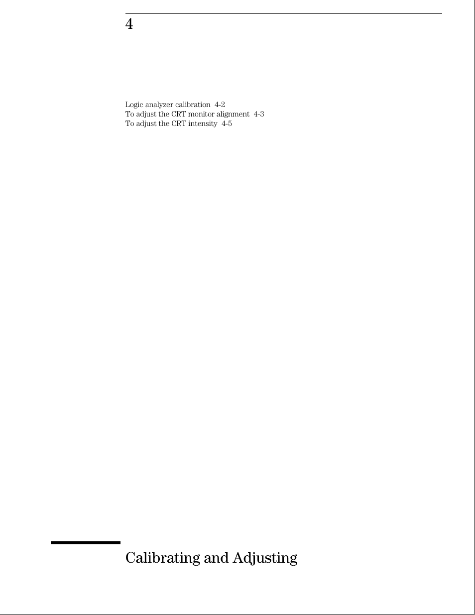 Calibrating and adjusting | Agilent Technologies 01664-97005 User Manual | Page 83 / 164