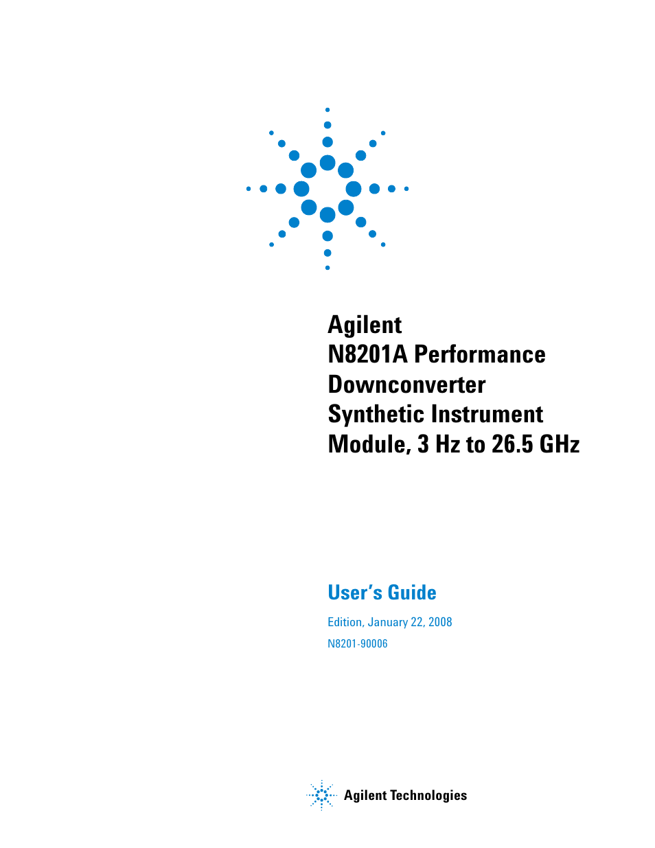 Agilent Technologies N8201A User Manual | 122 pages