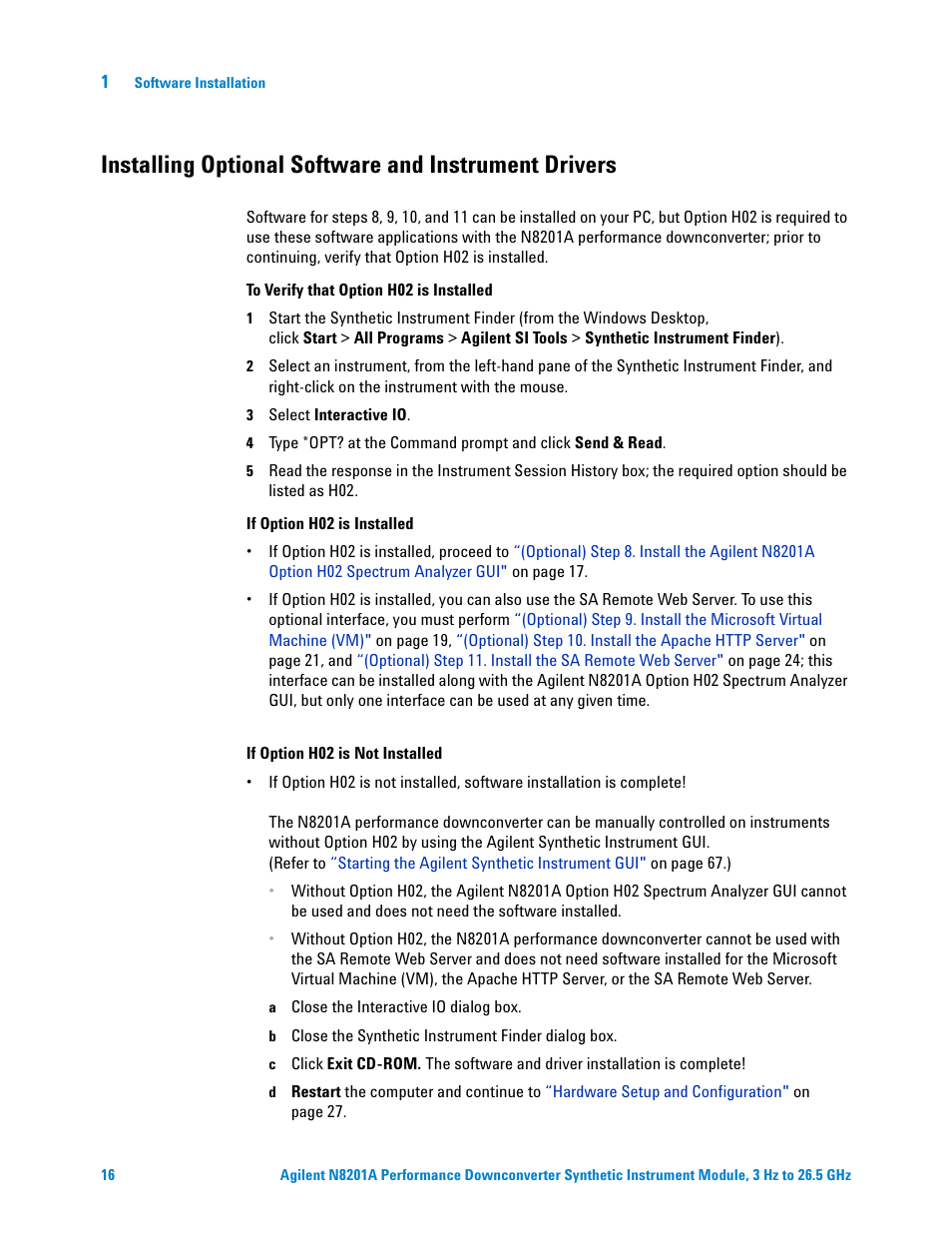 Agilent Technologies N8201A User Manual | Page 20 / 122