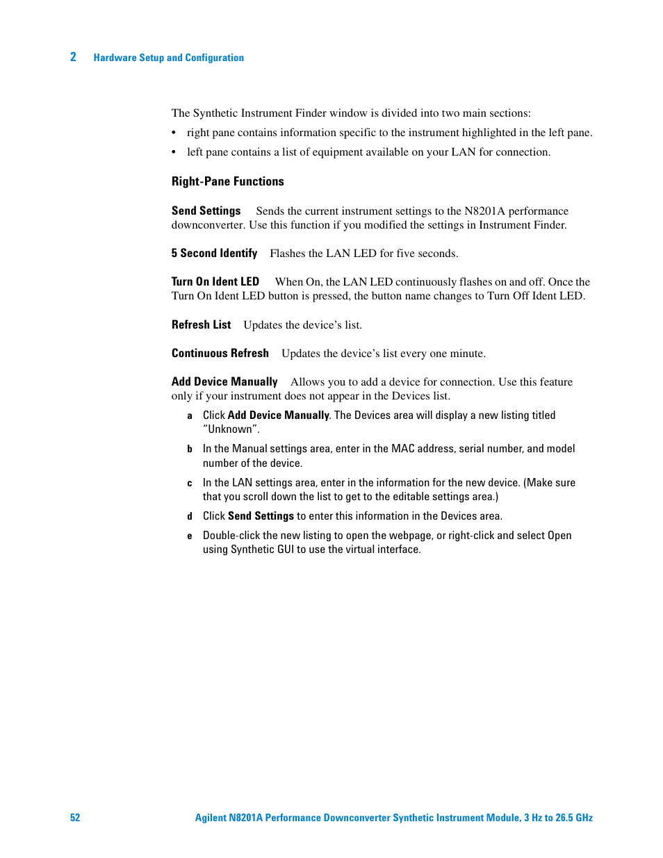 Agilent Technologies N8201A User Manual | Page 56 / 122