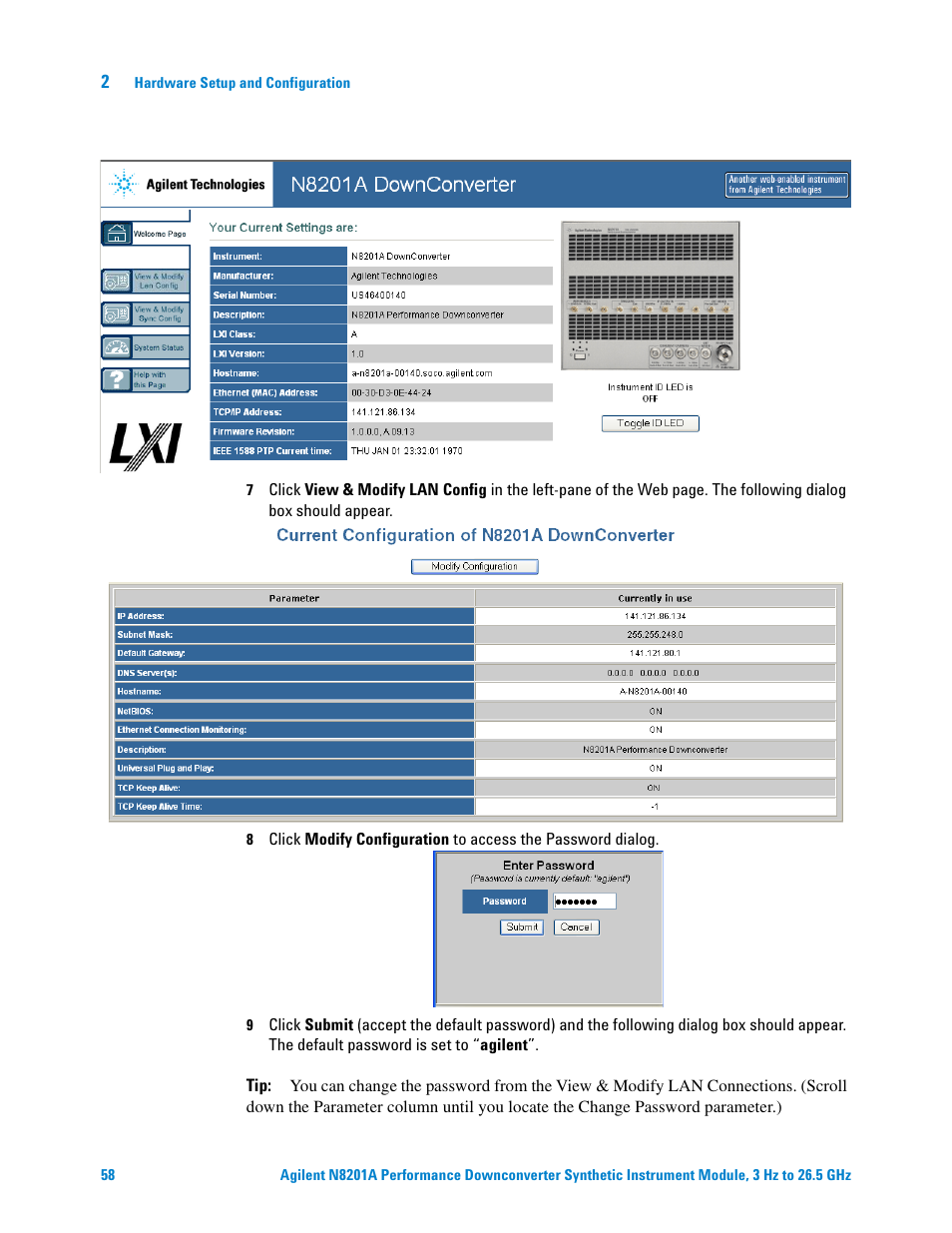 Agilent Technologies N8201A User Manual | Page 62 / 122