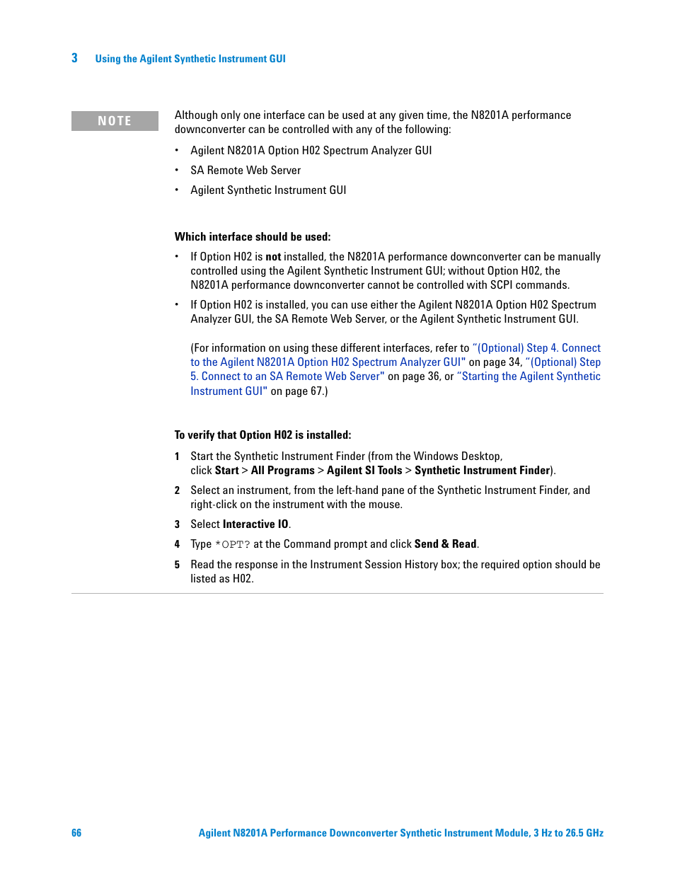 Agilent Technologies N8201A User Manual | Page 70 / 122