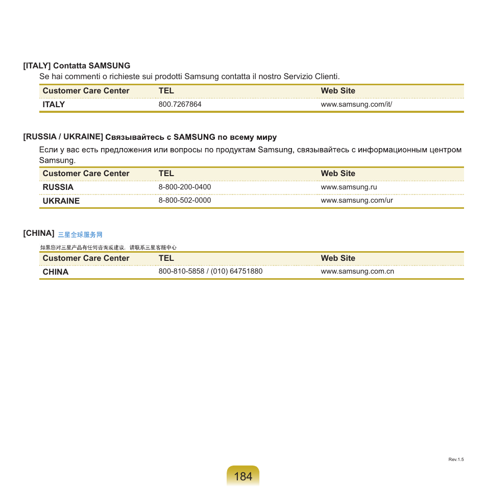 Samsung NP-G25 User Manual | Page 185 / 185