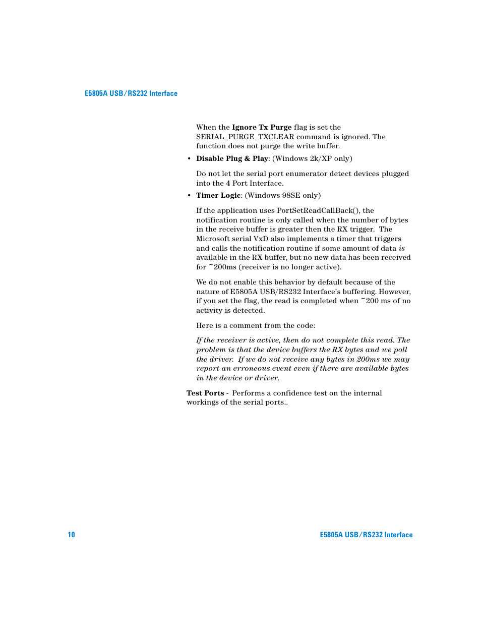 Agilent Technologies E5805A User Manual | Page 14 / 47