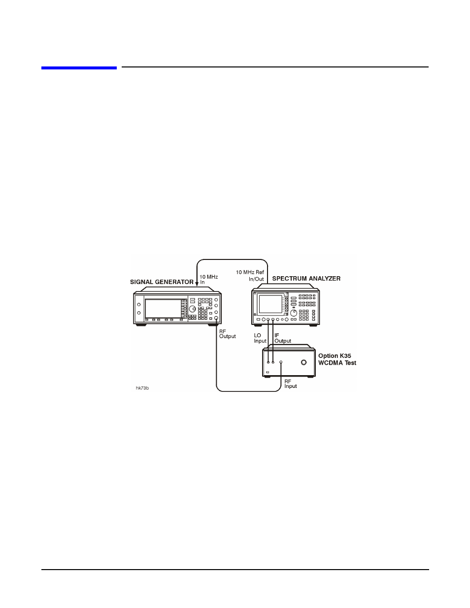 Recommended equipment, Equipment setup, Recommended equipment -33 | Equipment setup -33 | Agilent Technologies E4438C User Manual | Page 81 / 140