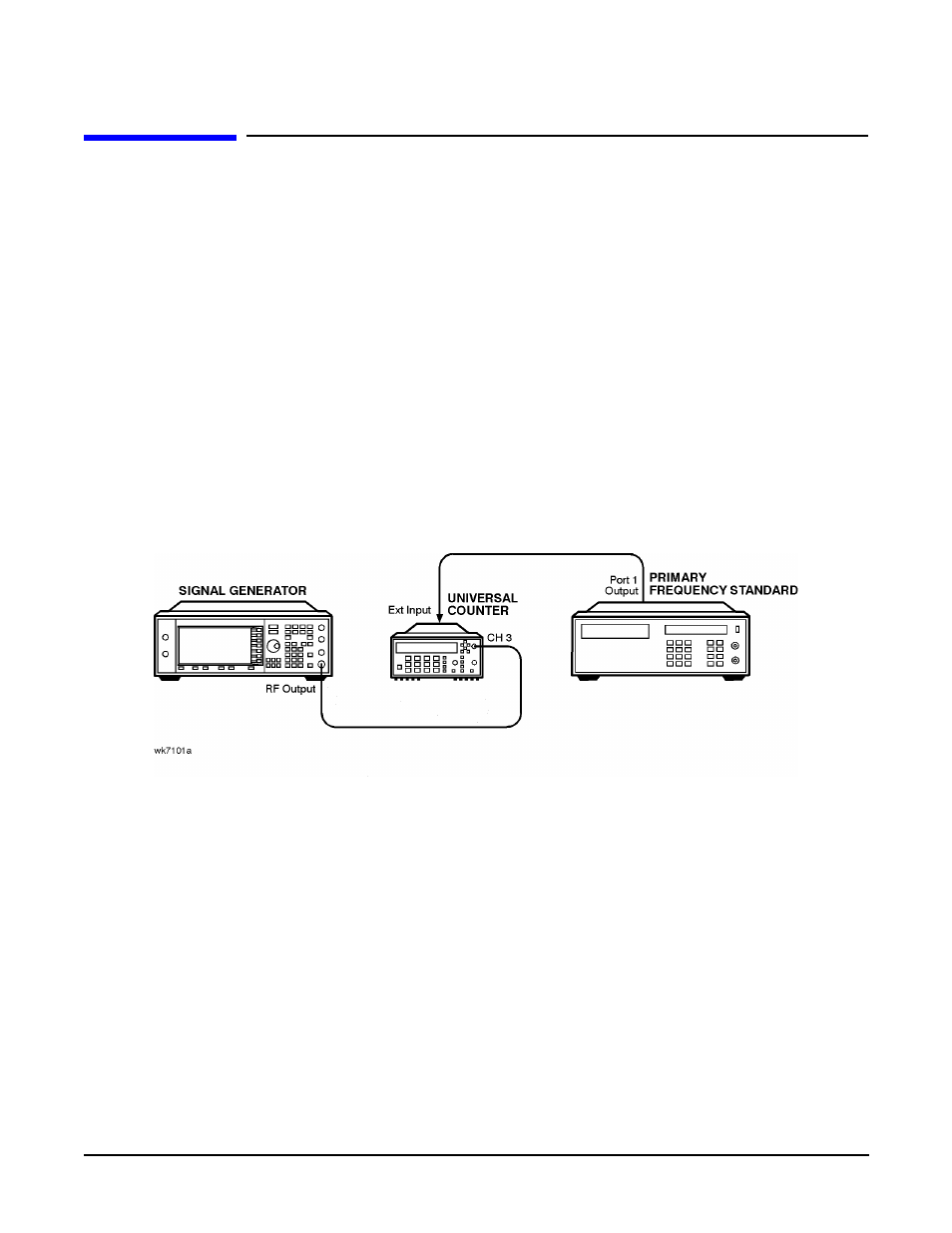 Internal reference oscillator calibration, Description, Required test equipment | Procedure, Internal reference oscillator calibration -7, Description -7, Required test equipment -7, Procedure -7 | Agilent Technologies E4438C User Manual | Page 99 / 140