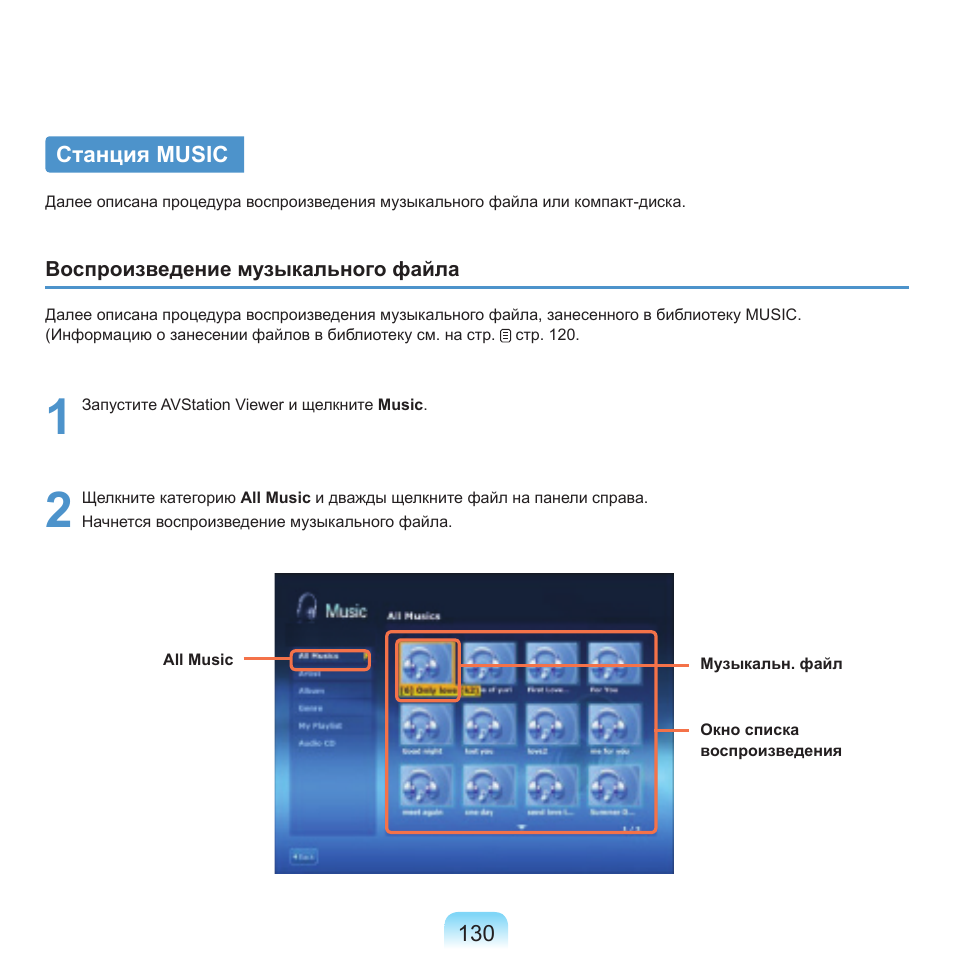 Станция music | Samsung NP-Q45C User Manual | Page 131 / 197