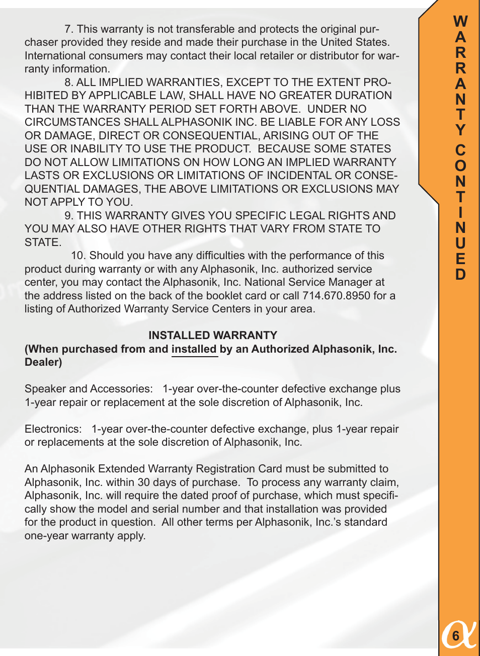 Alphasonik PB112LE User Manual | Page 7 / 8