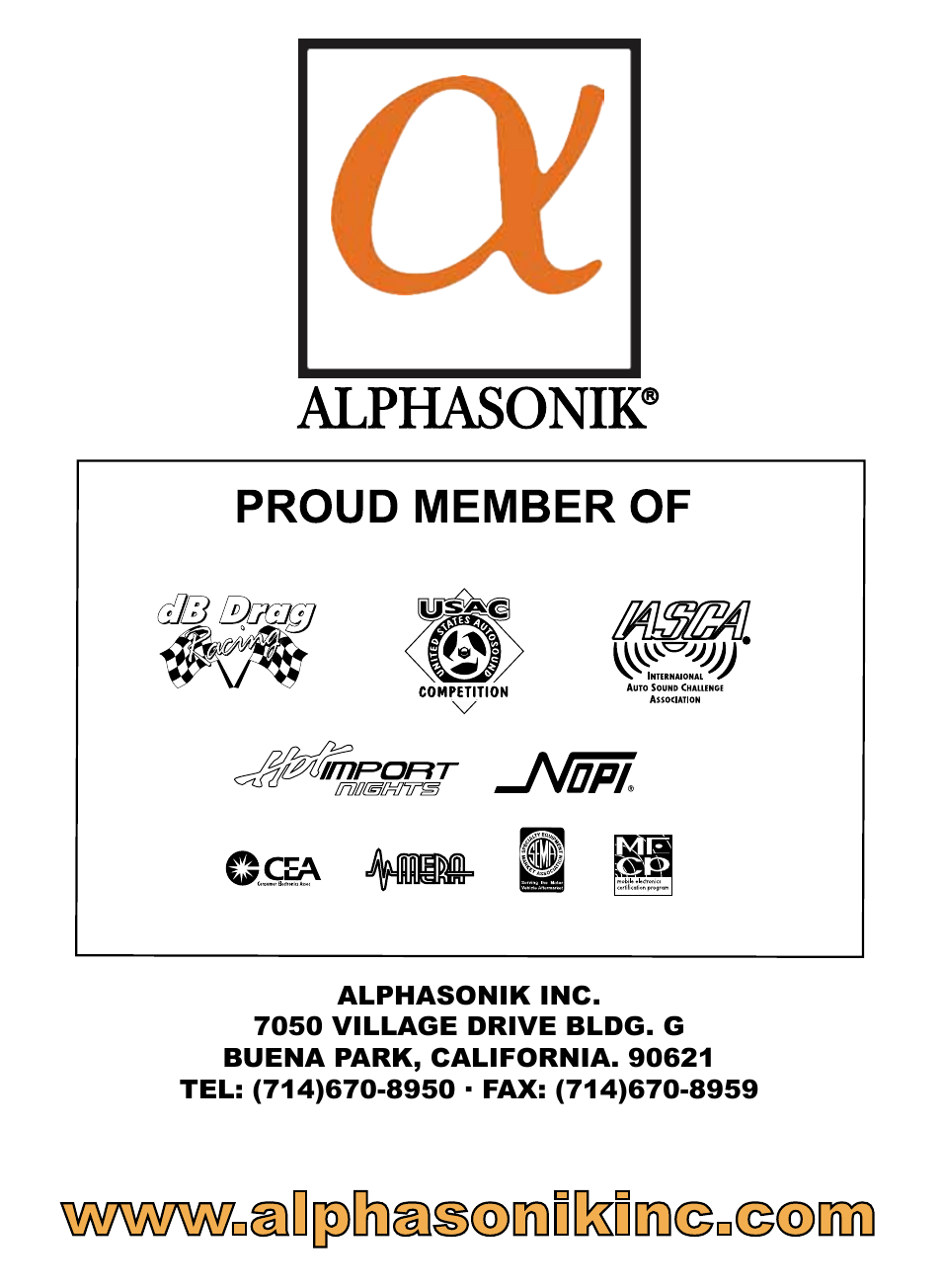 Alphasonik ALPHA 800 PSW815E User Manual | Page 20 / 20